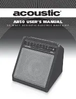 Acoustic AB50 User Manual preview