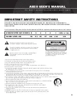 Preview for 3 page of Acoustic AB50 User Manual