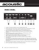 Preview for 6 page of Acoustic AB50 User Manual