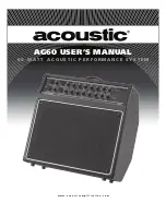 Предварительный просмотр 1 страницы Acoustic AG60 User Manual