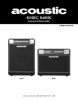 Preview for 1 page of Acoustic B300C Owner'S Manual