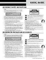 Preview for 3 page of Acoustic B300C Owner'S Manual