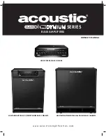 Acoustic Class D NEO Dymium Series Owner'S Manual preview