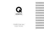 Preview for 1 page of Acoustics 5000 Series Owner'S Manual