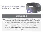 Предварительный просмотр 1 страницы AcousticSheep SleepPhones ASMR Edition User Manual