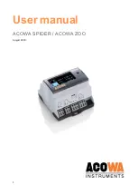 Preview for 1 page of Acowa SPIDER User Manual