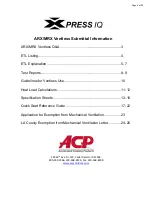 Preview for 2 page of ACP Amana Xpress IQ ARX Series Quick Start Manual