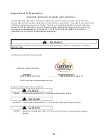 Preview for 4 page of ACP Menumaster DEC21E2 Service Manual