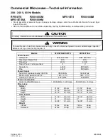 Предварительный просмотр 1 страницы ACP MFS18TS Technical Information