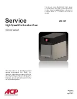 Предварительный просмотр 1 страницы ACP MRX2QT Service Manual