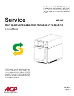 Предварительный просмотр 1 страницы ACP MRX2SW Service Manual