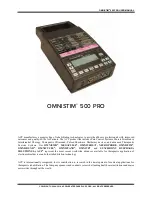 Preview for 2 page of ACP OMNISTIM 500 PRO User Manual