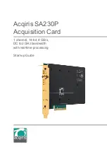 Preview for 1 page of Acqiris SA230P Startup Manual