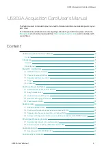 Preview for 3 page of Acqiris U5303A User Manual