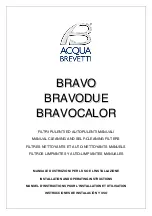 Acqua Brevetti Bravo FT300 Installation And Operating Instructions Manual preview