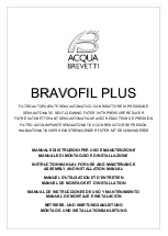 Preview for 1 page of Acqua Brevetti BRAVOFIL PLUS FT120 Assembly, Use, Maintenance Manual