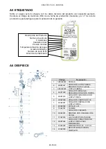 Preview for 49 page of Acqua Brevetti BRAVOFIL PLUS FT120 Assembly, Use, Maintenance Manual