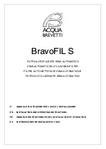 Acqua Brevetti BravoFIL S FT020S Installation And Operating Instructions Manual предпросмотр