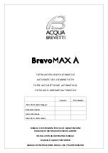 Предварительный просмотр 1 страницы Acqua Brevetti BravoMAX A Installation And Operating Manual