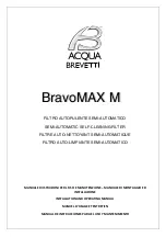 Preview for 1 page of Acqua Brevetti BravoMAX M Installation And Operating Manual