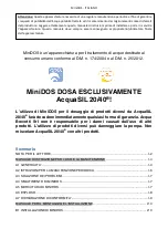 Preview for 6 page of Acqua Brevetti MiniDOS Use And Maintenance Instruction Manual