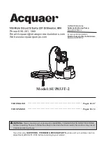 Preview for 1 page of Acquaer SUP033T-2 Owner'S Manual