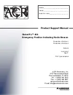 Preview for 1 page of ACR Electronics 406 EPIRB, NOAA Product Support Manual