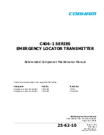 Preview for 1 page of ACR Electronics C406-1 SERIES Abbreviated Component Maintenance Manual