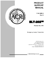 ACR Electronics ELT-202 EMERGENCY LOCATOR TRANSMITTER Product Support Manual preview