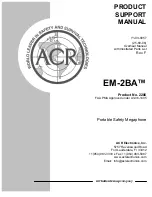 Предварительный просмотр 1 страницы ACR Electronics EM-2BA MEGAPHONE Product Support Manual