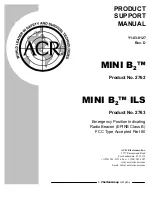 Предварительный просмотр 1 страницы ACR Electronics MINI B2 CLASS B PERSONAL EPIRB Product Support Manual