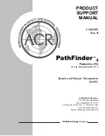 ACR Electronics PATHFINDER 3 Product Support Manual preview