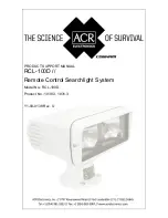 ACR Electronics RCL-100D Product Support Manual preview