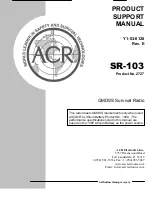 ACR Electronics SR-103 Product Support Manual preview