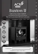 ACR STOVES BUX2MF Technical Manual preview