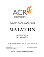 Preview for 1 page of ACR STOVES MV2CL Technical Manual