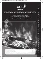 ACR STOVES PR-1200e Operating Instructions Manual preview