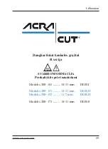 Preview for 90 page of ACRA-CUT 200-141 Instructions For Use Manual