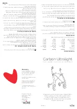 Preview for 2 page of Acre Carbon Ultralight Manual