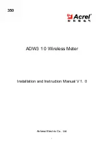 Preview for 1 page of Acrel ADW310 Installation And Instruction Manual