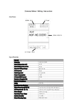 Preview for 1 page of Acrel AGF-AE-D/200 Wiring Instruction