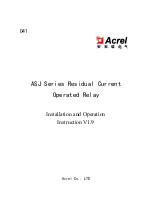 Acrel ASJ Series Installation And Operation Instruction Manual preview