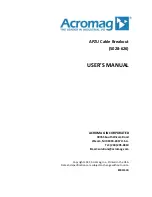 Предварительный просмотр 1 страницы Acromag 5028-626 User Manual