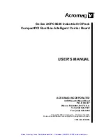 Preview for 2 page of Acromag ACPC8625 Series User Manual