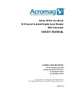 Предварительный просмотр 2 страницы Acromag AcroPack AP441 User Manual