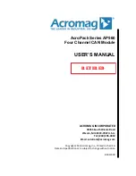 Acromag AcroPack AP560 User Manual preview