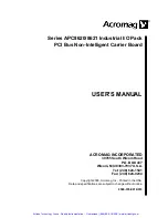 Preview for 2 page of Acromag APC8620 Series User Manual