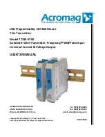 Предварительный просмотр 1 страницы Acromag TT339-0700 User Manual