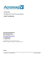 Предварительный просмотр 1 страницы Acromag XVME-6300 User Manual