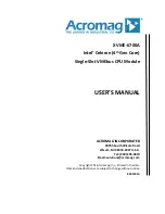 Preview for 1 page of Acromag XVME-6700A User Manual